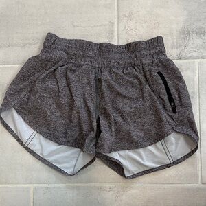 Lululemon hotty hot Heathered Gray Athletic Shorts